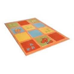THEKO die markenteppiche Tapis pour enfant Maui - Animaux aux fenêtres - 100 x 160 cm -Tapis Soldes Boutique kinderteppich maui in zwei groessen 1161661