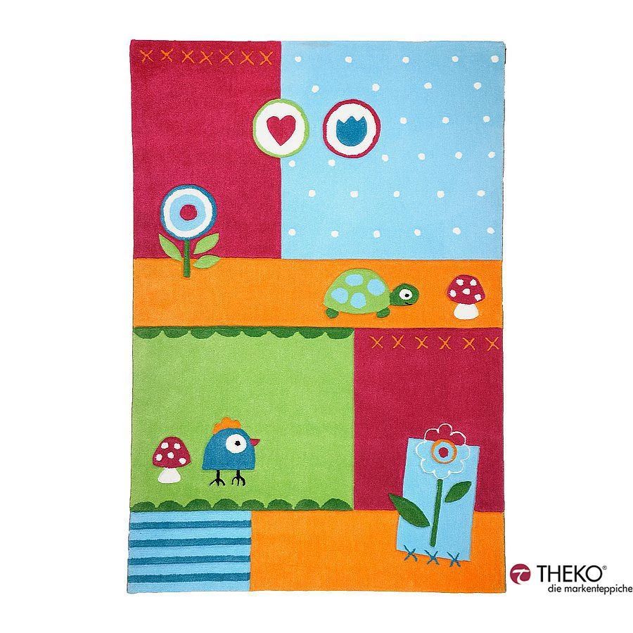 THEKO die markenteppiche Tapis pour enfant Maui - Motif animalier, multicolore - 100 x 160 cm 3 THEKO die markenteppiche Tapis pour enfant Maui - Motif animalier, multicolore - 100 x 160 cm