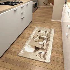 Hanse Home Tapis de cuisine Latte Macchiato - Beige - 67 cm x 180 cm -Tapis Soldes Boutique kuechenlaeufer latte macchiato beige 305339