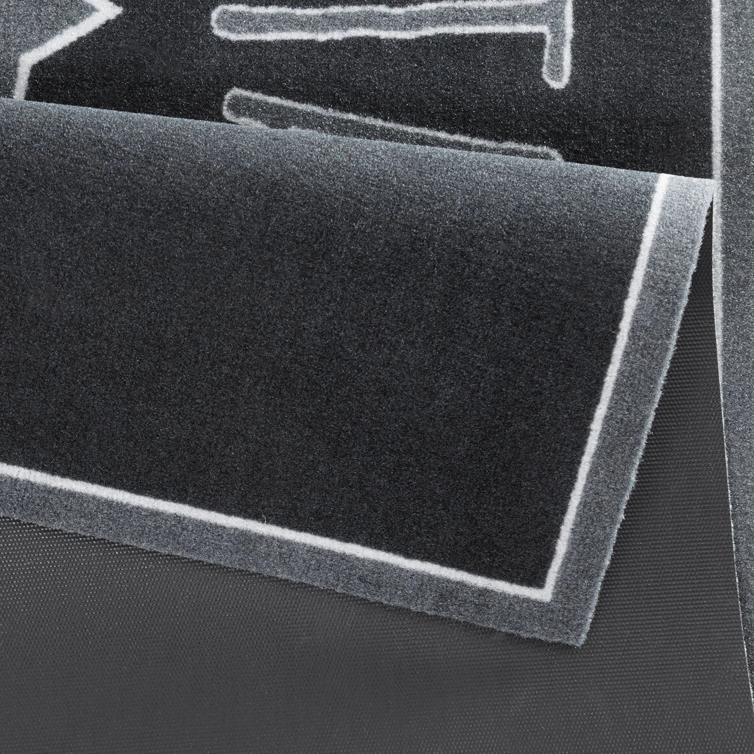 Zala Living Tapis de cuisine Star Kitchen - Fibres synthétiques - Gris / Noir 5 Zala Living Tapis de cuisine Star Kitchen - Fibres synthétiques - Gris / Noir – Image 3