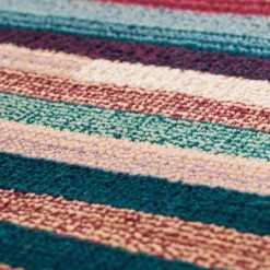 THEKO die markenteppiche Tapis à poils courts Gabiro Strip Round - Fibres synthétiques - Ø 150 cm -Tapis Soldes Boutique kurzflorteppich gabiro round strip kunstfaser mehrfarbig 150 cm 5001672