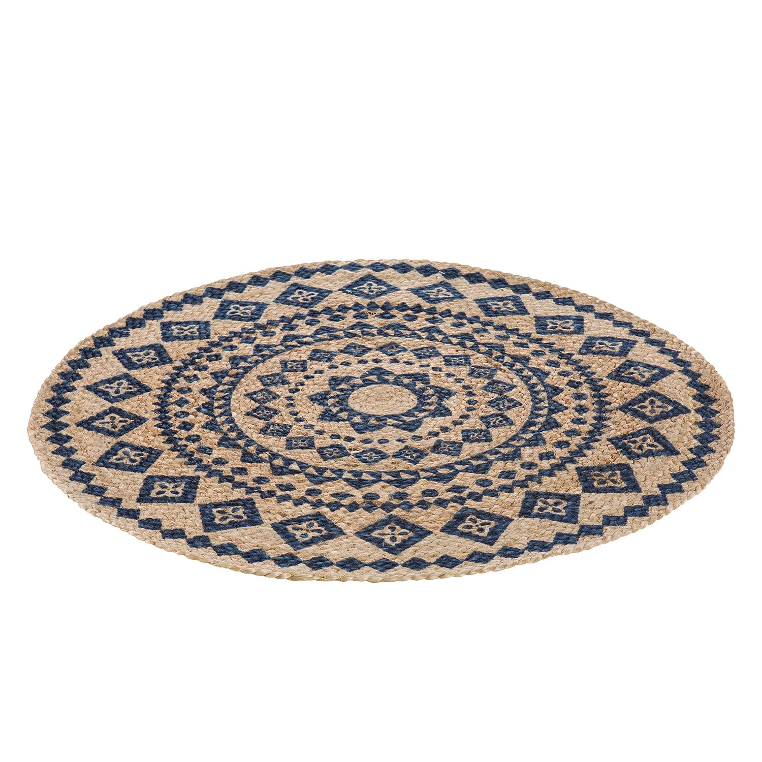 Luxor living Tapis de paille Mamda Light - Paille de maïs - Beige / Noir 4 Luxor living Tapis de paille Mamda Light - Paille de maïs - Beige / Noir – Image 2