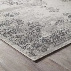 Top Square Tapis Vintage - Polypropylène - Gris - 140 x 200 cm -Tapis Soldes Boutique kurzflorteppich vintage mischgewebe grau 160 x 230 cm 4371036