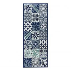 Zala Living Tapis de couloir Accent - Fibres synthétiques - Bleu