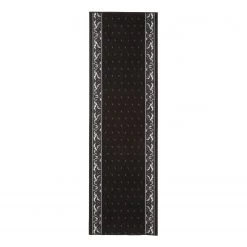 Hanse Home Tapis de couloir Floret - Noir - 80 x 300 cm
