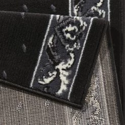 Hanse Home Tapis de couloir Floret - Noir - 80 x 300 cm -Tapis Soldes Boutique laeufer floret kunstfaser schwarz 80 x 200 cm 4564292