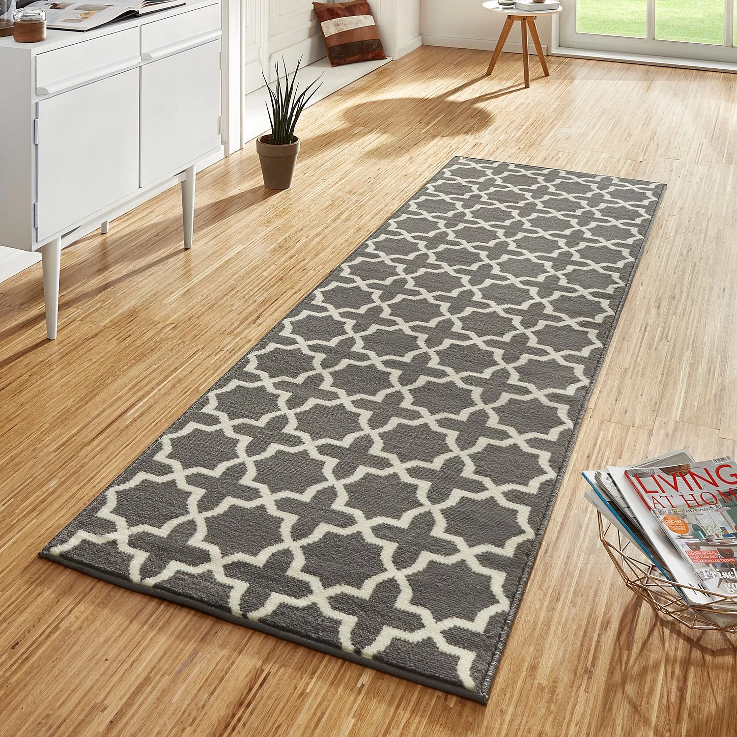 Hanse Home Tapis de couloir Glam - Gris - 80 x 250 cm 4 Hanse Home Tapis de couloir Glam - Gris - 80 x 250 cm – Image 2
