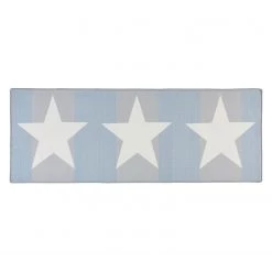 Hanse Home Tapis Sterne - Fibres synthétiques - Blanc / Bleu