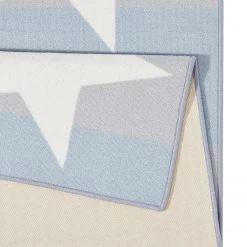 Hanse Home Tapis Sterne - Fibres synthétiques - Blanc / Bleu -Tapis Soldes Boutique laeufer sterne kunstfaser weiss blau 3764020