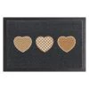 Hanse Home Paillasson Herzen - Fibres synthétiques - Noir / Beige -Tapis Soldes Boutique schmutzfangmatte herzen kunstfaser schwarz beige 4567056