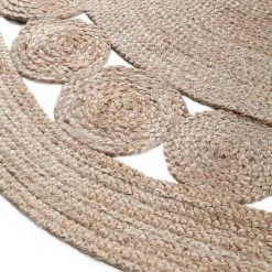 Top Square Tapis Chieko (tressé à la main) - Ø 150 cm -Tapis Soldes Boutique teppich chieko handgeflochten jute 150 cm 4576132