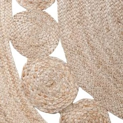 Top Square Tapis Chieko (tressé à la main) - Ø 150 cm -Tapis Soldes Boutique teppich chieko handgeflochten jute 150 cm 4576136