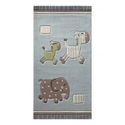 Esprit Home Tapis Esprit Lucky Zoo - Bleu / Multicolore - 70 x 140 cm