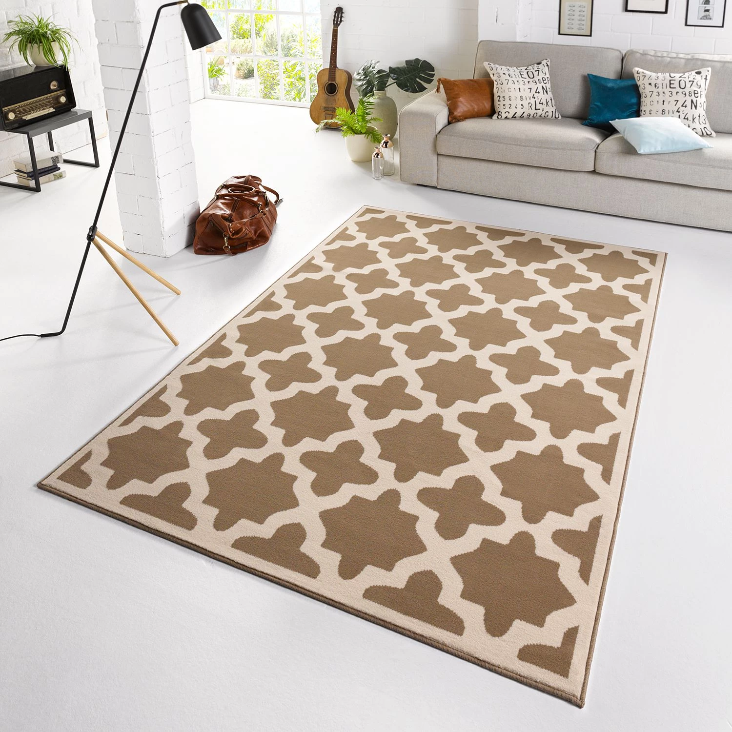 Zala Living Tapis Noble - Marron clair / Crème - 140 x 200 cm 4 Zala Living Tapis Noble - Marron clair / Crème - 140 x 200 cm – Image 2