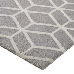Top Square Tapis Play III - Gris / Crème - 120 x 170 cm -Tapis Soldes Boutique teppich play iii webstoff grau creme 160 x 230 cm 4967292