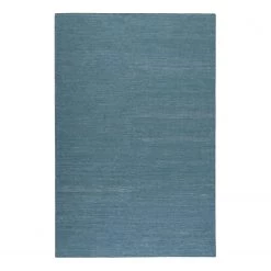 Esprit Home Tapis Rainbow Kelim - Coton - Bleu pétrole - 80 x 150 cm