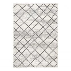 Zala Living Tapis Rhombe - Crème / Anthracite - 70 x 140 cm