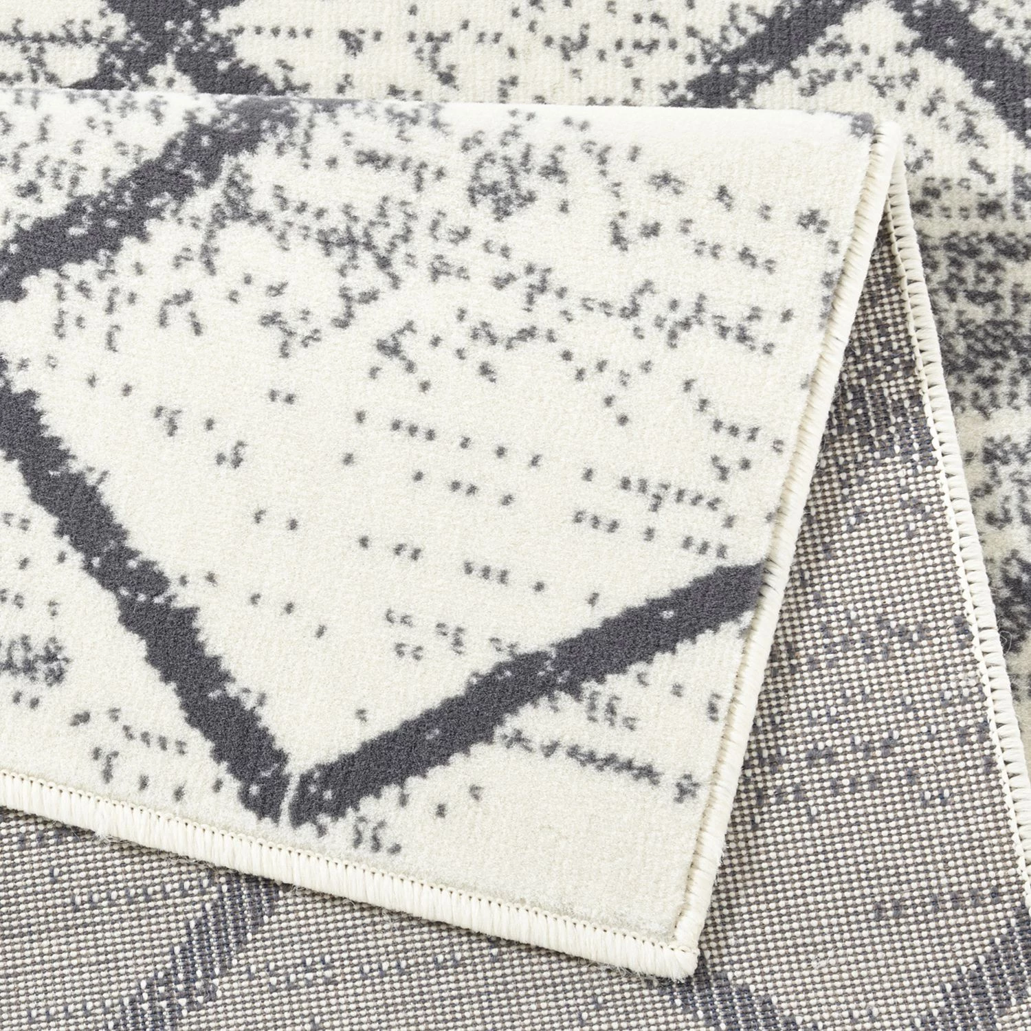 Zala Living Tapis Rhombe - Crème / Anthracite - 70 x 140 cm 5 Zala Living Tapis Rhombe - Crème / Anthracite - 70 x 140 cm – Image 3