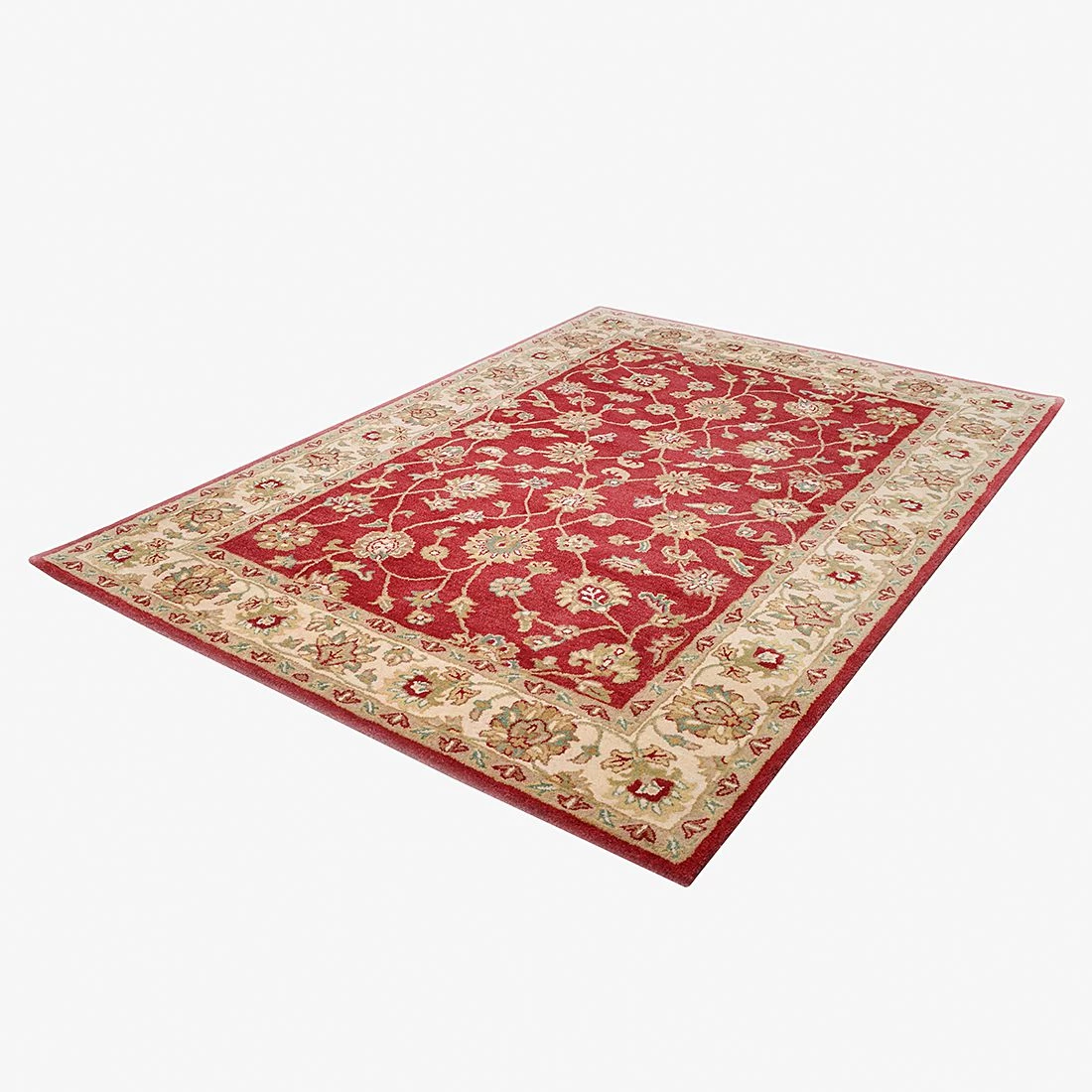 THEKO die markenteppiche Tapis Royal Ziegler - Laine / Rouge - 60 cm x 90 cm 4 THEKO die markenteppiche Tapis Royal Ziegler - Laine / Rouge - 60 cm x 90 cm – Image 2