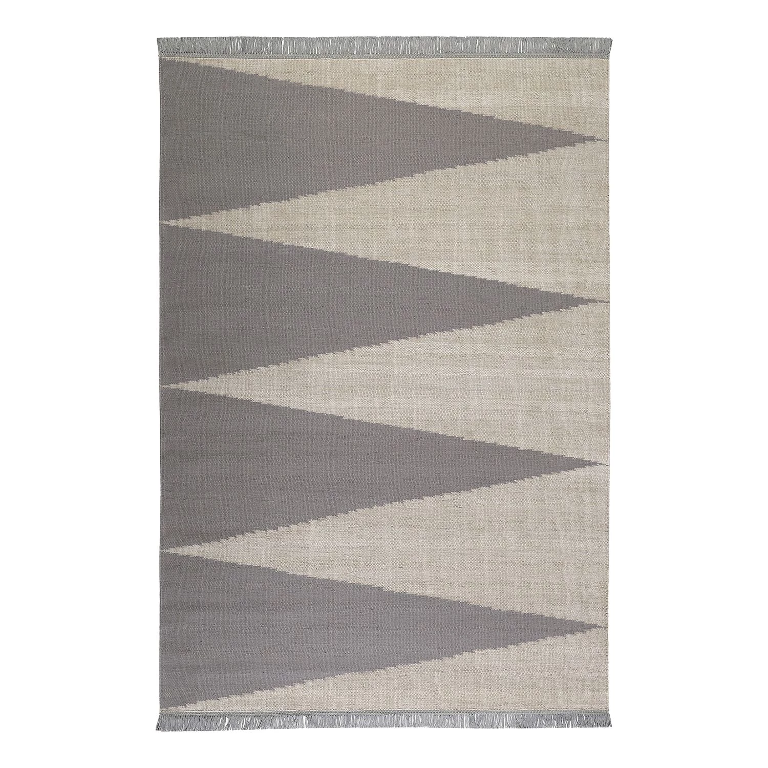 Carpets&co Tapis Smart Triangle (tissé à la main) - Gris / Crème - 160 x 230 cm 3 Carpets&co Tapis Smart Triangle (tissé à la main) - Gris / Crème - 160 x 230 cm