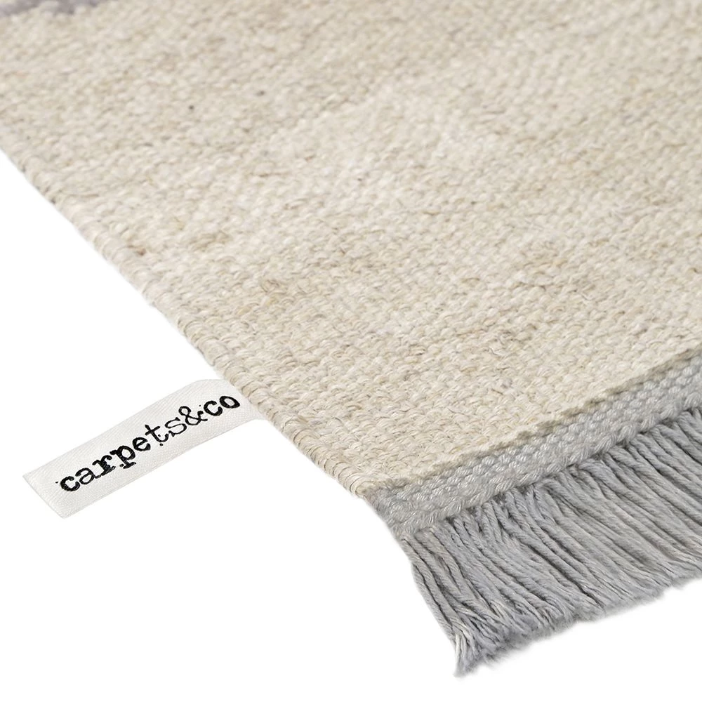 Carpets&co Tapis Smart Triangle (tissé à la main) - Gris / Crème - 160 x 230 cm 10 Carpets&co Tapis Smart Triangle (tissé à la main) - Gris / Crème - 160 x 230 cm – Image 8