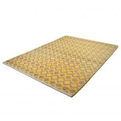 Tom Tailor Tapis Smooth Comfort II - Jute / Étoffe de coton - Jaune - 160 x 230 cm -Tapis Soldes Boutique teppich smooth comfort ii jute baumwollstoff gelb 160 x 230 cm 4568612