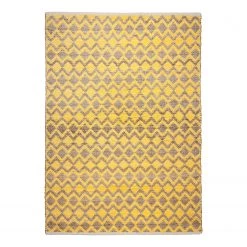 Tom Tailor Tapis Smooth Comfort II - Jute / Étoffe de coton - Jaune - 160 x 230 cm