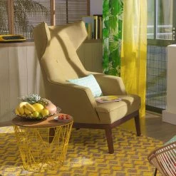 Tom Tailor Tapis Smooth Comfort II - Jute / Étoffe de coton - Jaune - 160 x 230 cm -Tapis Soldes Boutique teppich smooth comfort ii jute baumwollstoff gelb 160 x 230 cm 4568624