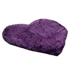Tom Tailor Tapis Soft Heart - Violet - Dimensions : 100 x 100 cm -Tapis Soldes Boutique teppich soft heart violett 558569
