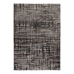 Esprit Home Tapis Velvet Grid - Taupe / Marron - 133 x 200 cm
