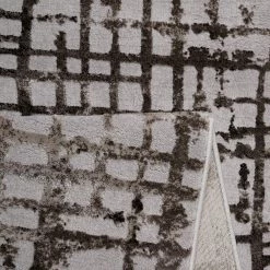 Esprit Home Tapis Velvet Grid - Taupe / Marron - 133 x 200 cm -Tapis Soldes Boutique teppich velvet grid kunstfaser taupe braun 80 x 150 cm 4361008