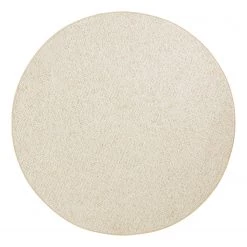 BT Carpet Tapis à poils courts Wolly II - Beige - Ø 133 cm